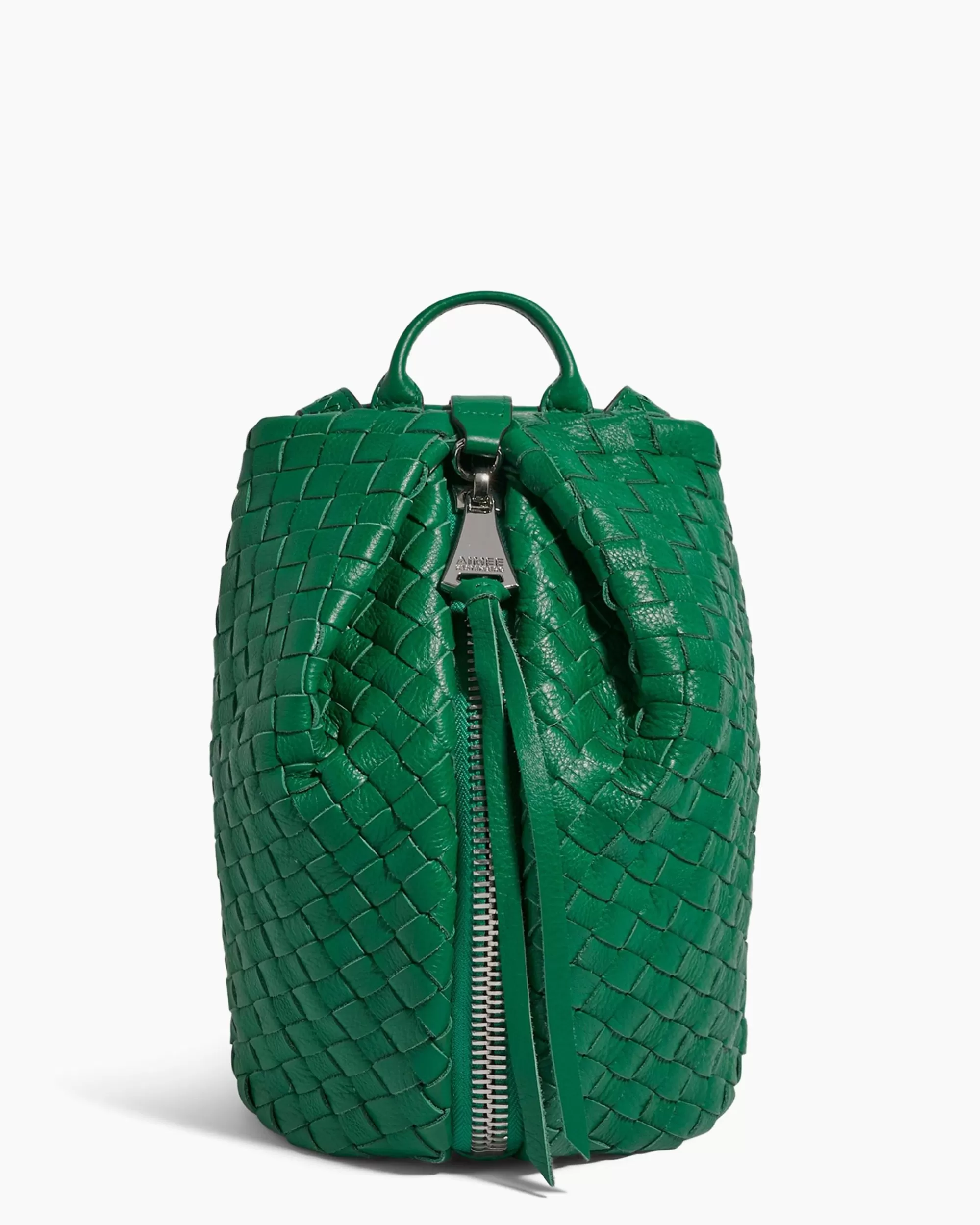 Aimee Kestenberg Backpacks-Tamitha Mini Backpack Kelly Green Woven