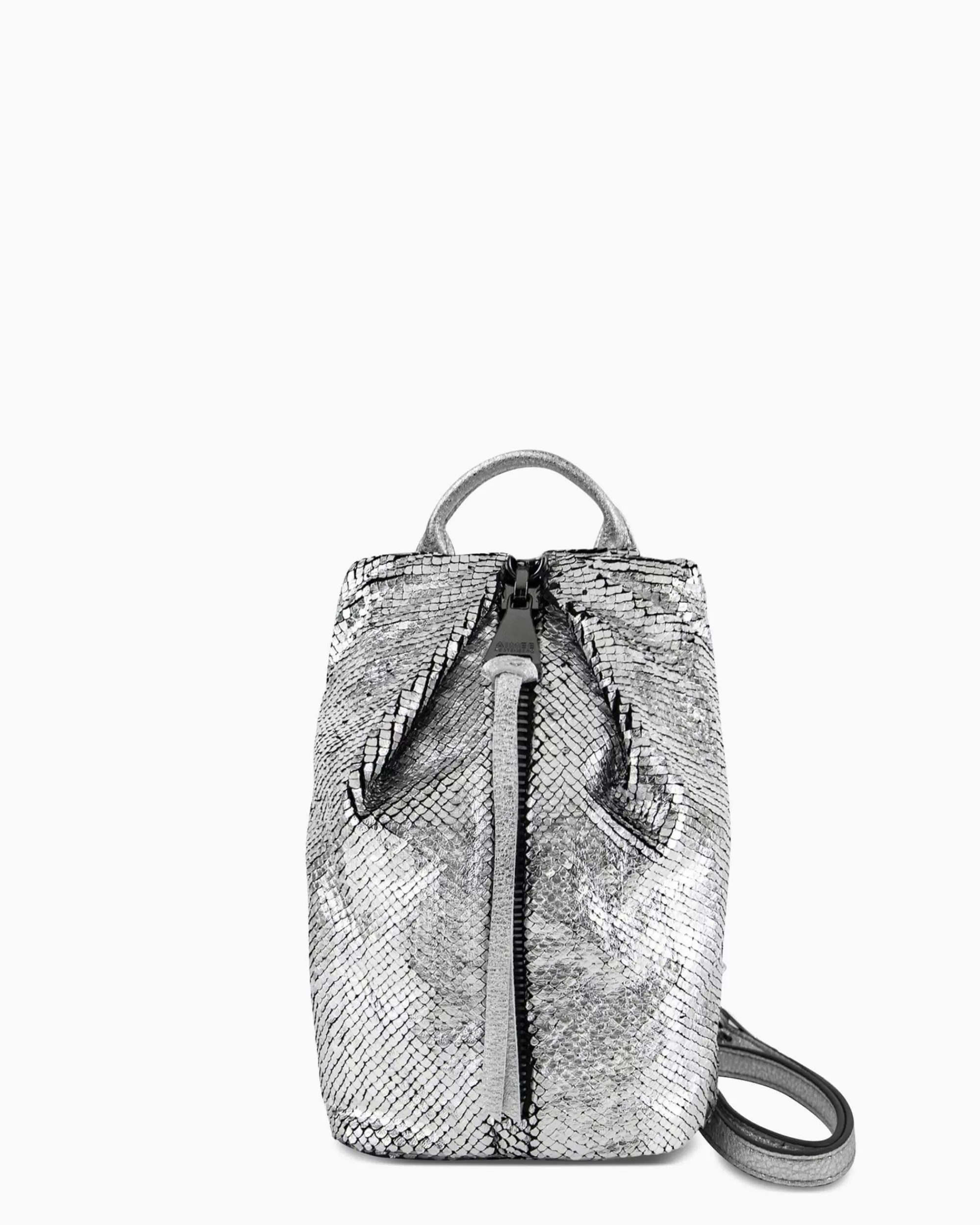 Aimee Kestenberg Crossbody Bags-Tamitha Mini Crossbody Silver Scales