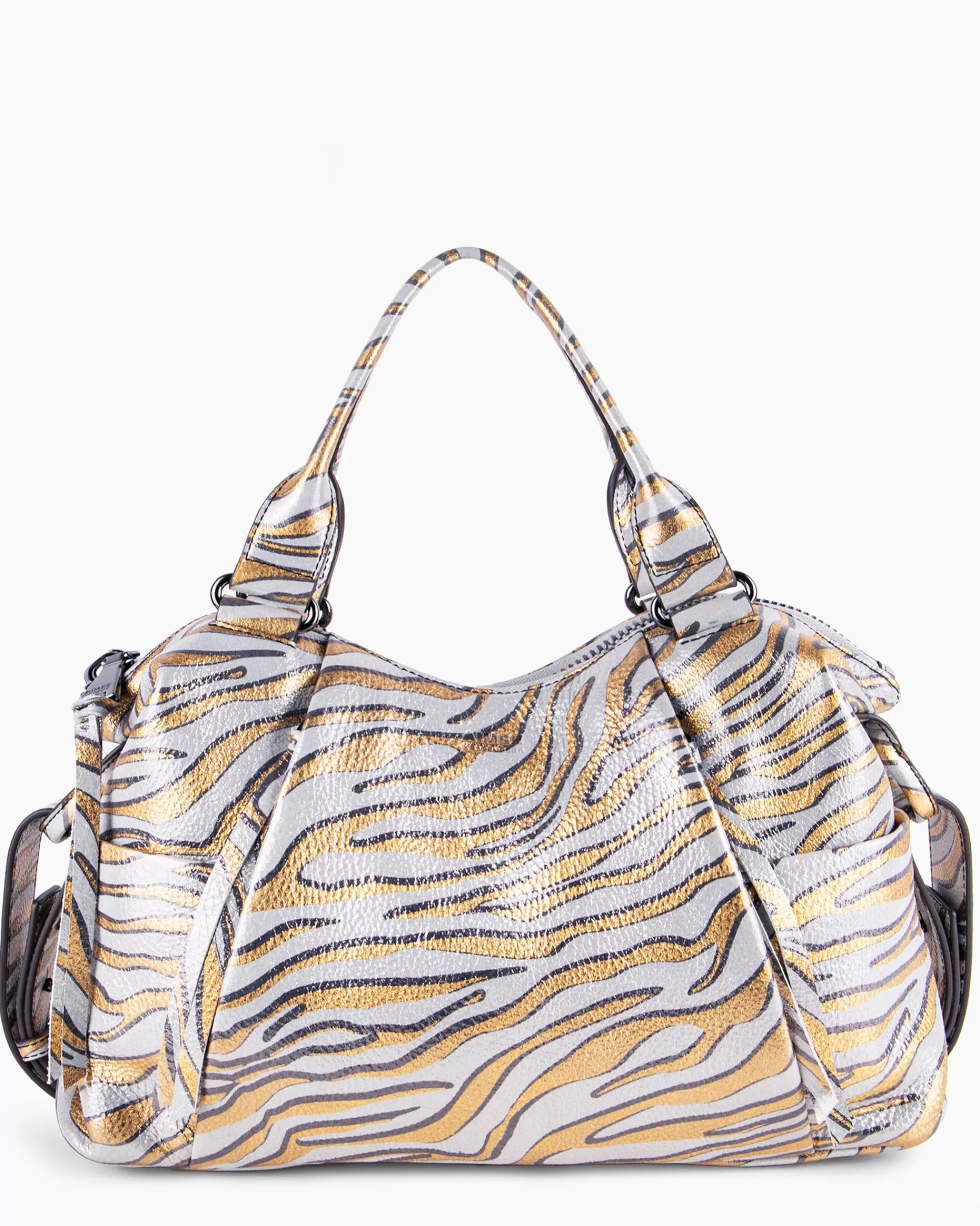 Aimee Kestenberg Satchels-Tamitha Satchel Metallic Zebra