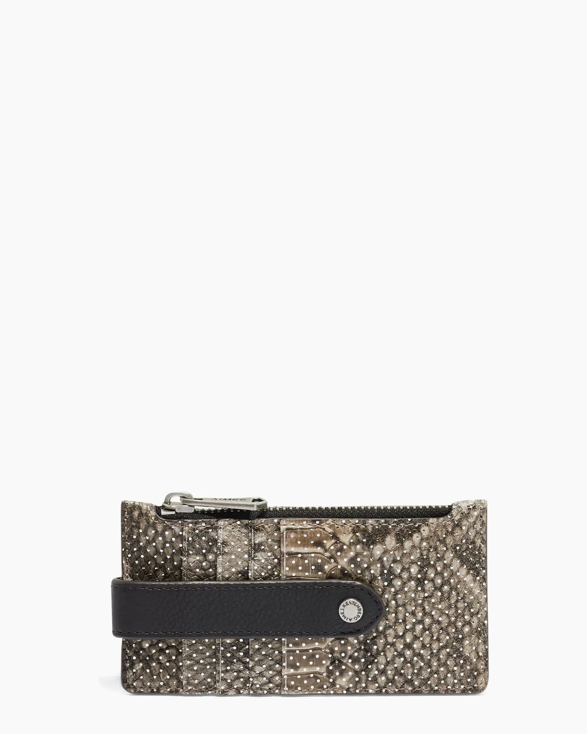 Aimee Kestenberg Wallets-Val Credit Card Zip Wallet With Rfid Spotted Snake