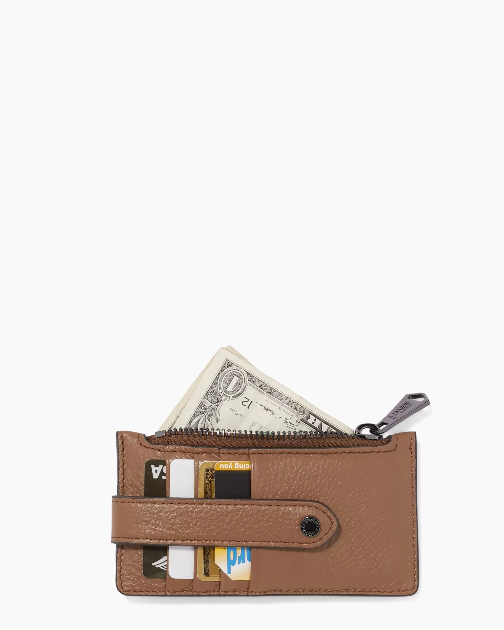 Aimee Kestenberg Wallets-Val Credit Card Zip Wallet With Rfid Maple