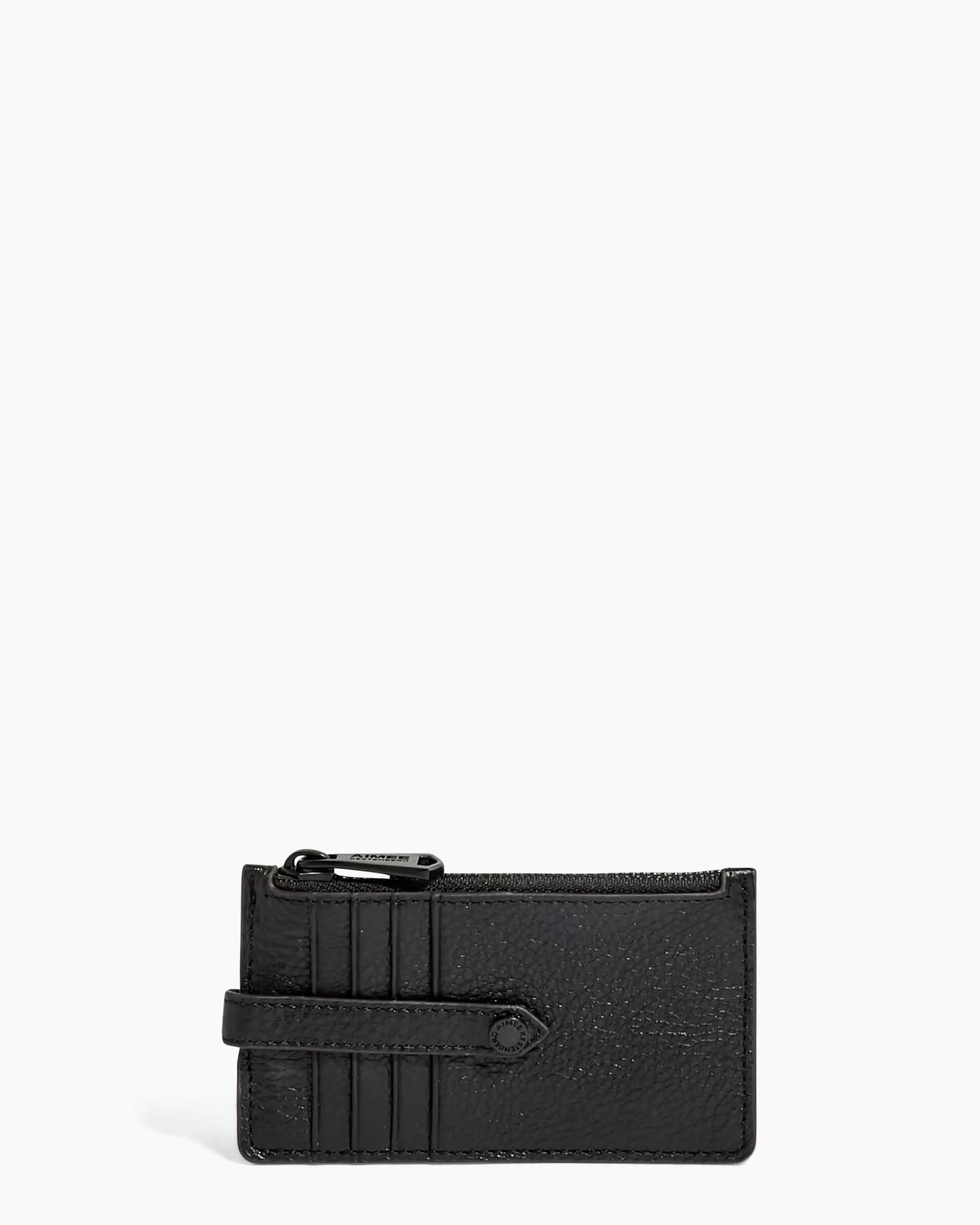 Aimee Kestenberg Wallets-Val Mini Wallet Black With Silver Hardware