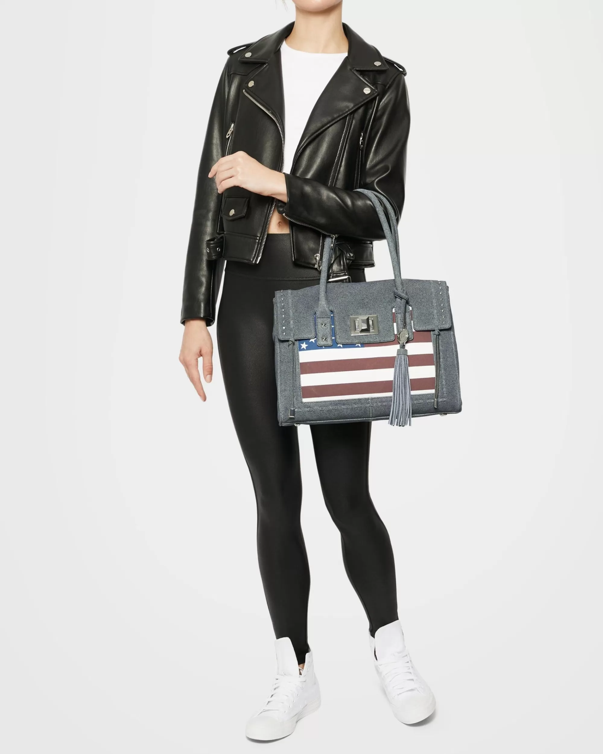 Aimee Kestenberg Tote Bags-Washington Tote Dark Denim