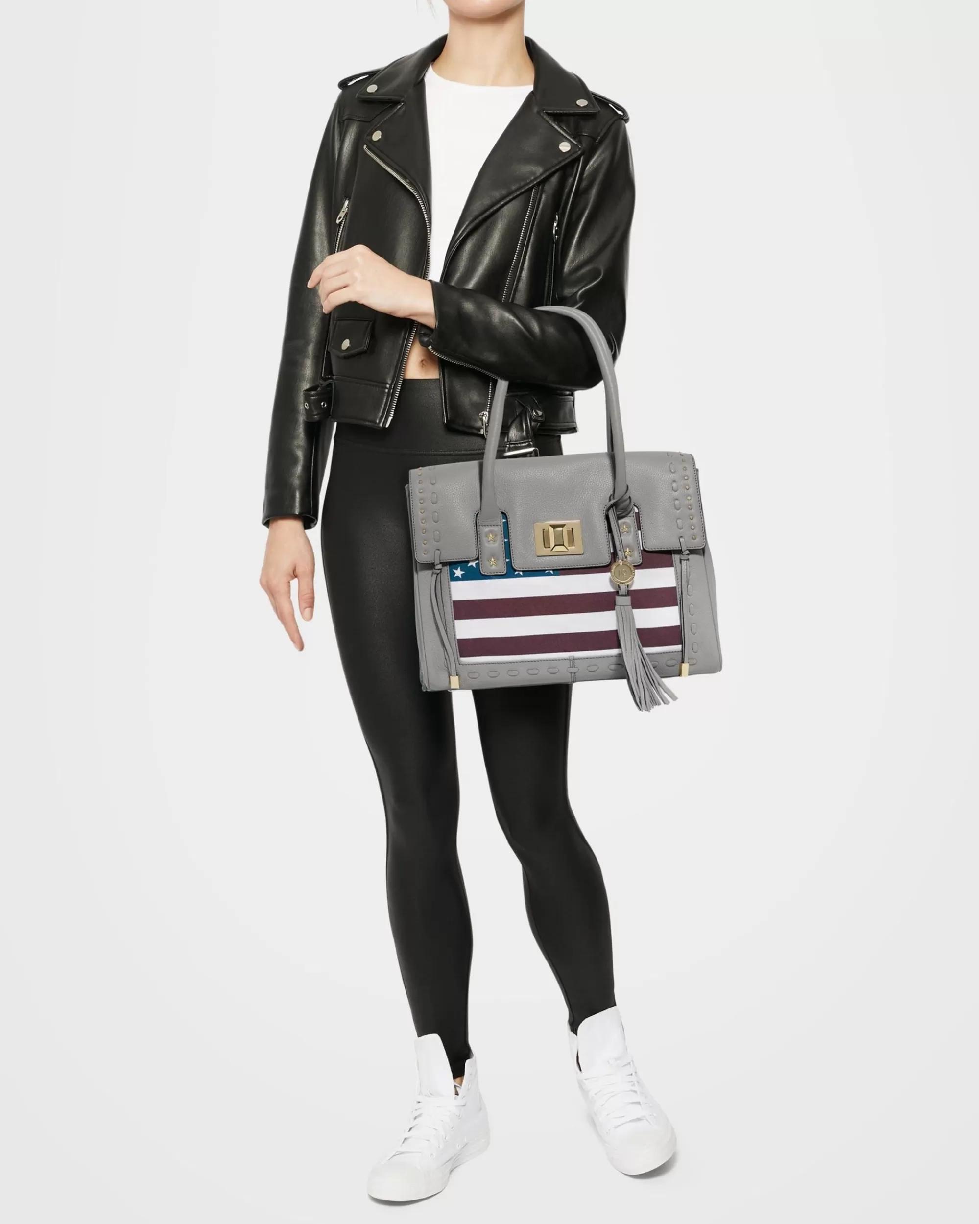 Aimee Kestenberg Tote Bags-Washington Tote Cool Grey