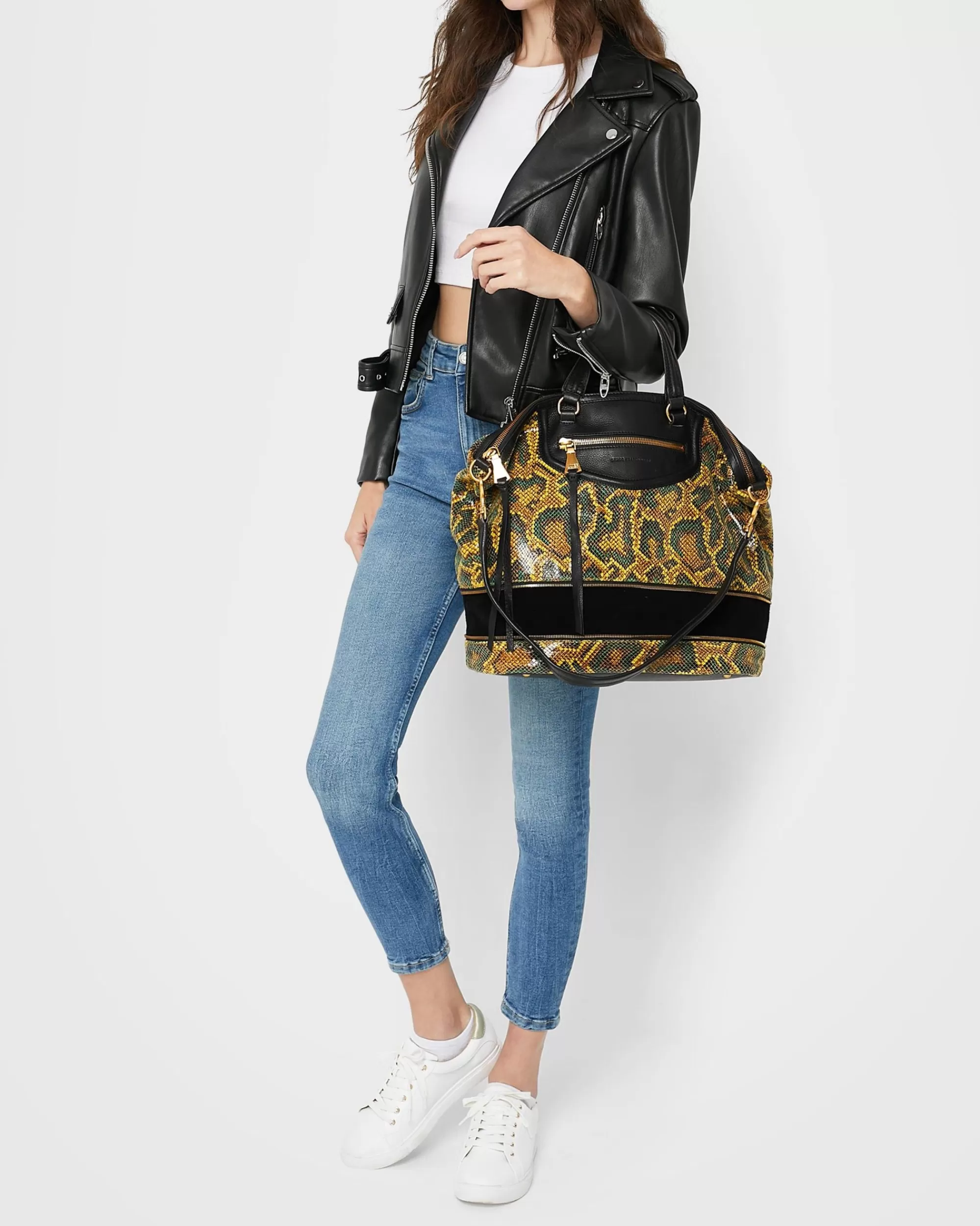 Aimee Kestenberg Tote Bags-Worth It Expandable Tote Cumin Snake