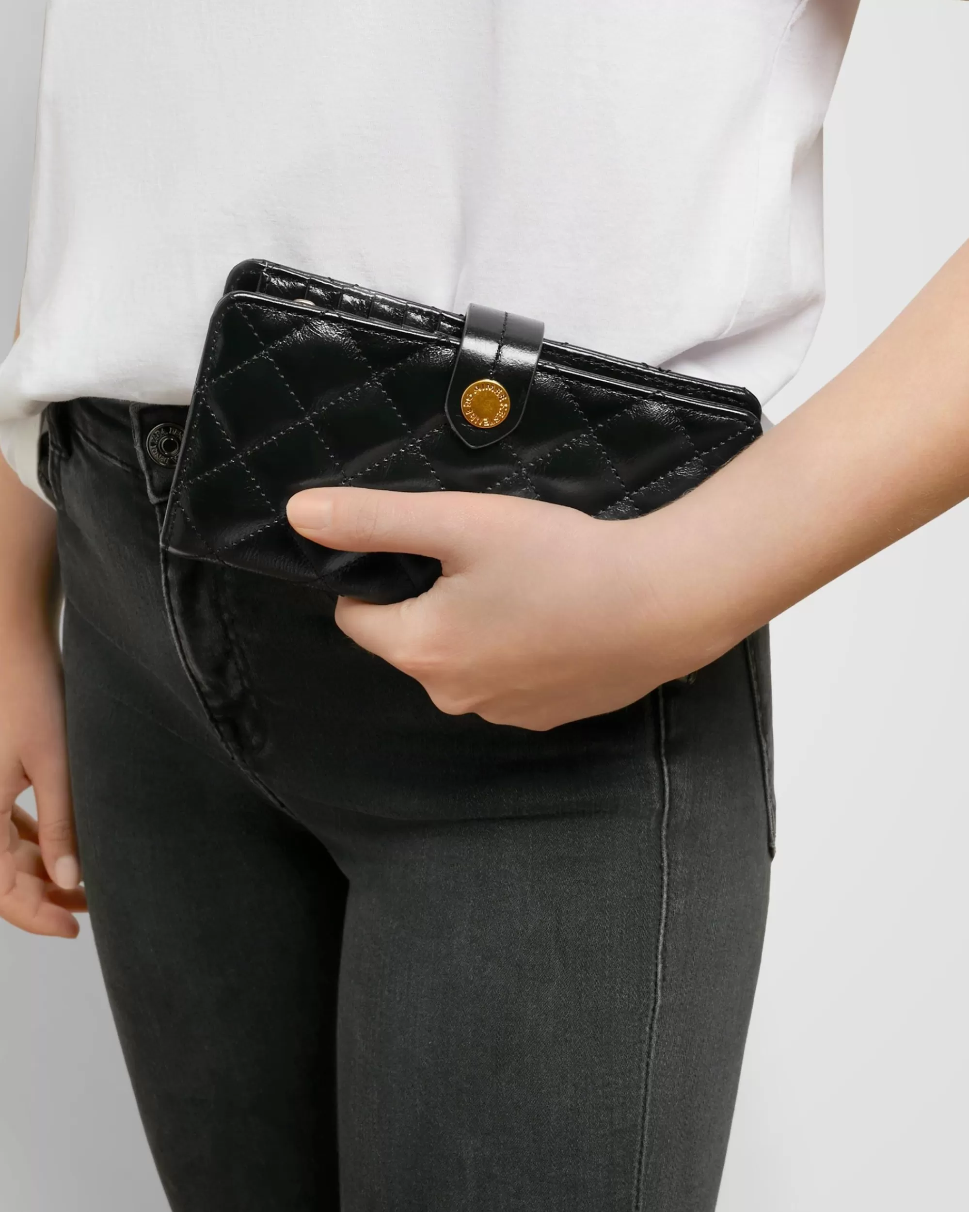 Aimee Kestenberg Wallets-You'Re A Star Bifold Wallet Black With Gold