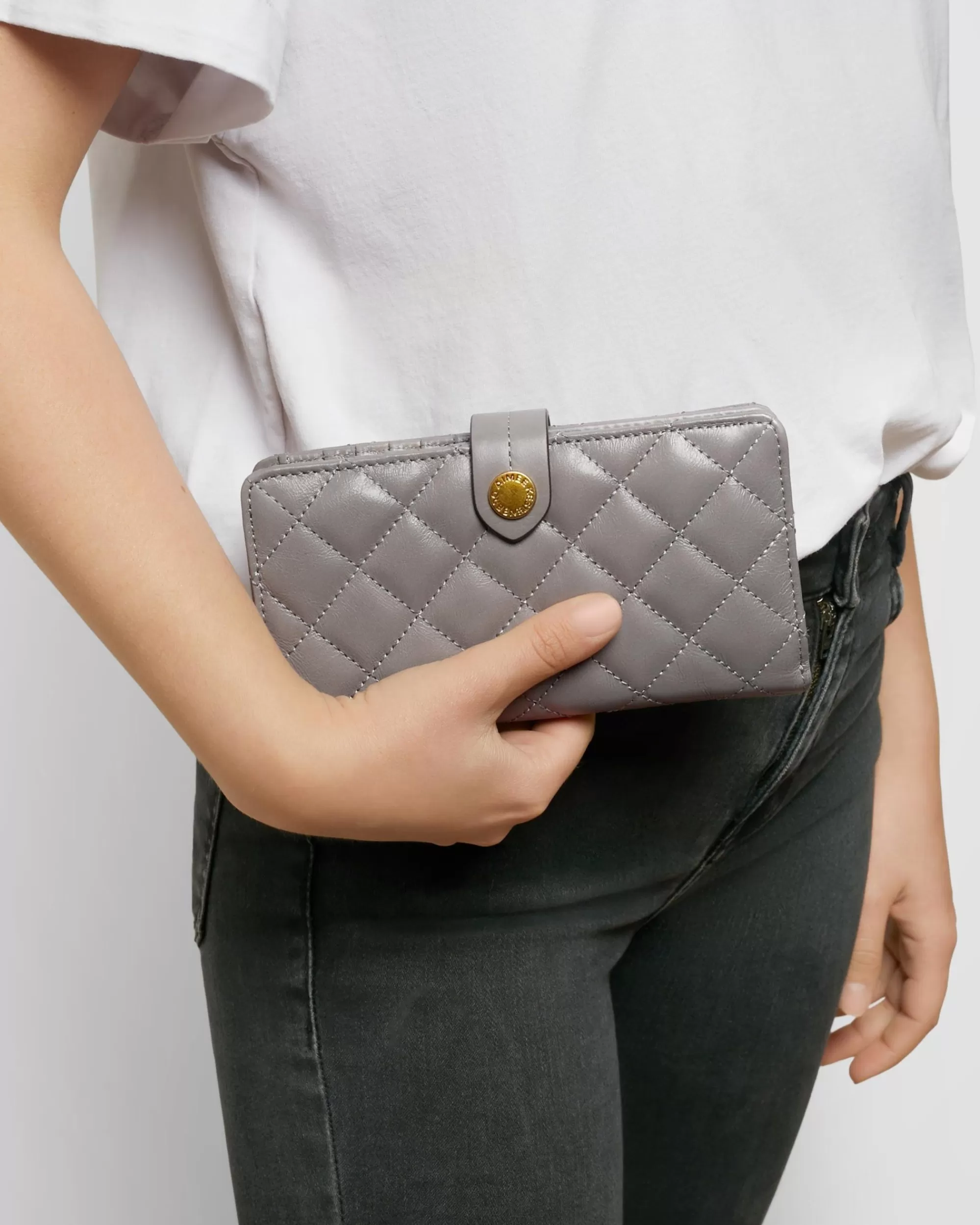 Aimee Kestenberg Wallets-You'Re A Star Bifold Wallet Steel Grey