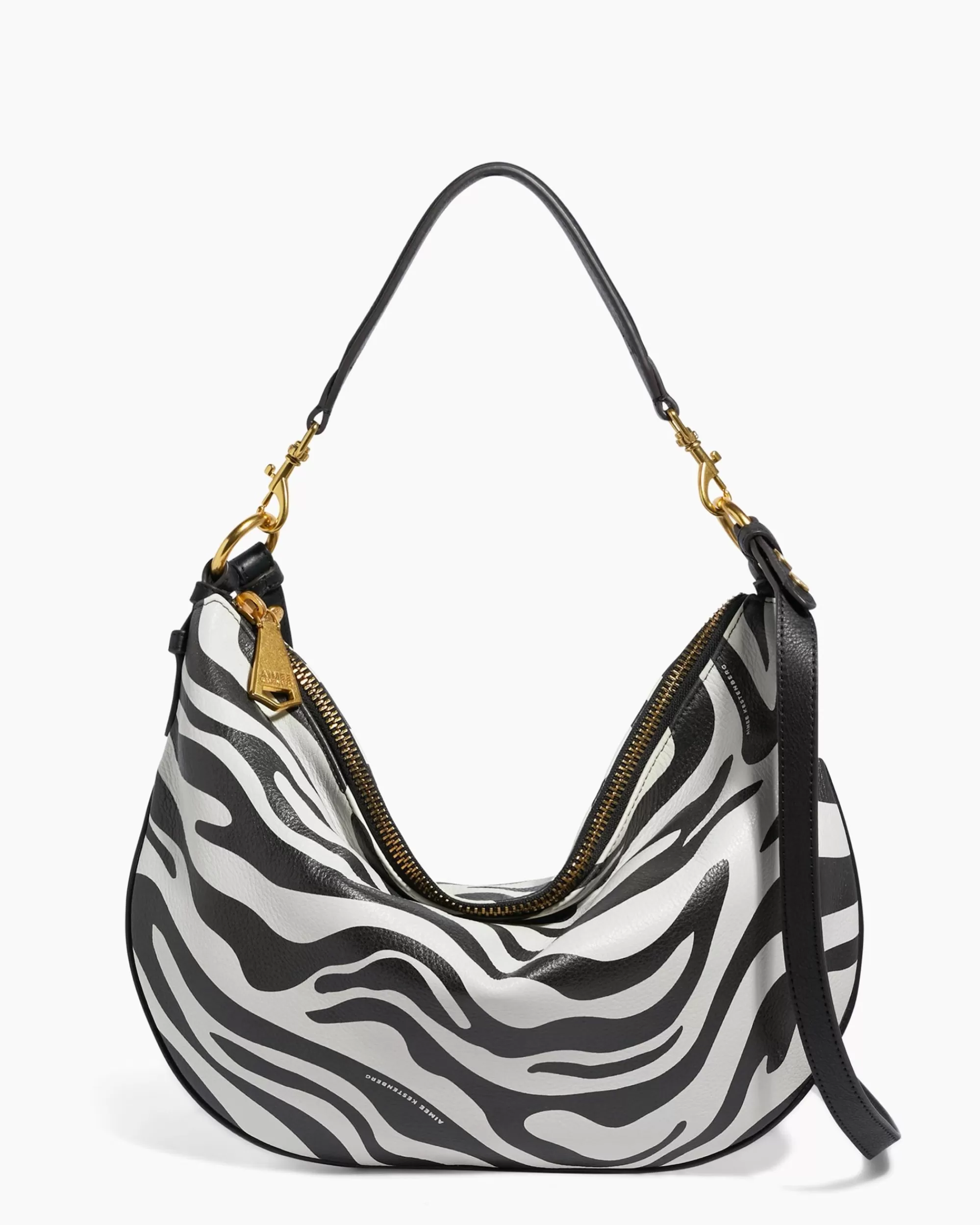 Aimee Kestenberg Shoulder Bags-You'Re A Star Hobo Signature Zebra